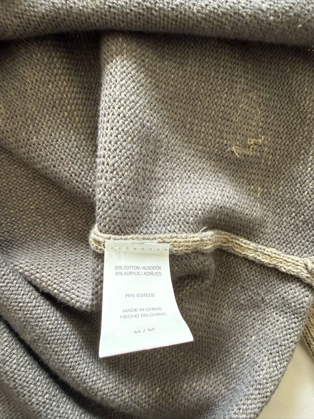 Men’s Outpost Makers Plated Quarter Zip Sweater size M